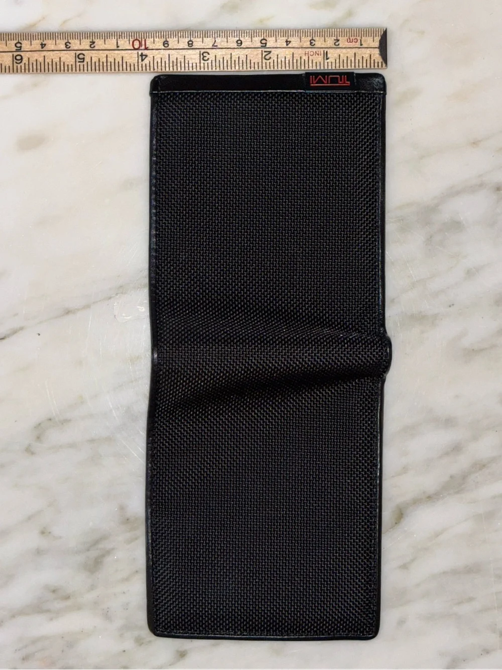 TUMI Alpha Ballistic Nylon Leather 3 Piece Bifold Wallet Gift Set w/ Box Black